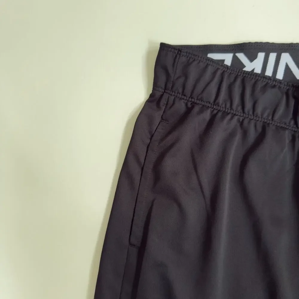 Nike Dri-FIT Mens M Black Joggers Running Sweatpants Warm Drawstring Athletic